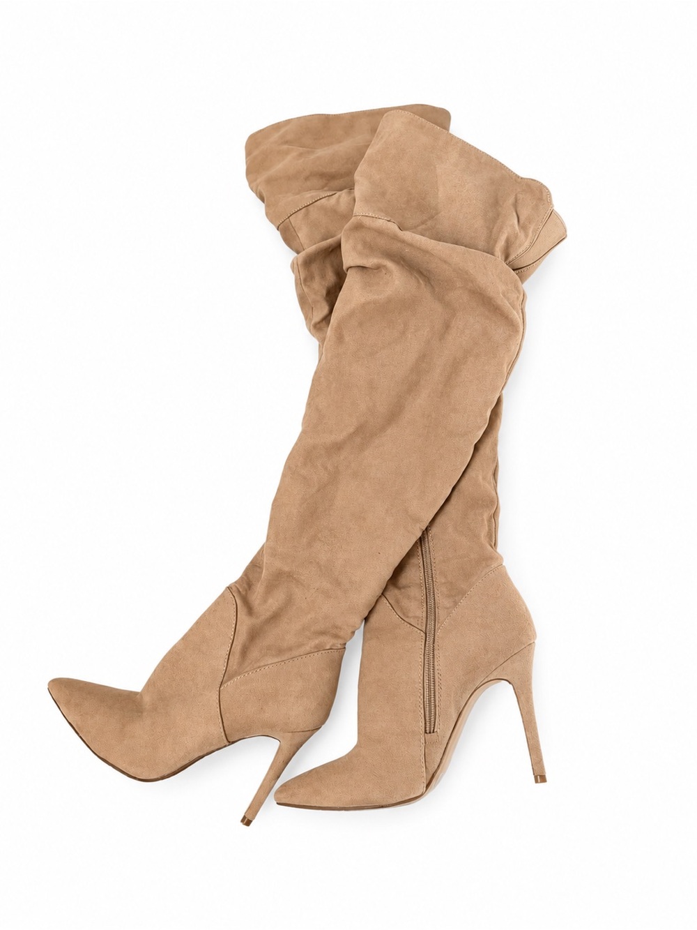 Jessica Simpson Tan Faux Suede Over the Knee Boots Size 7